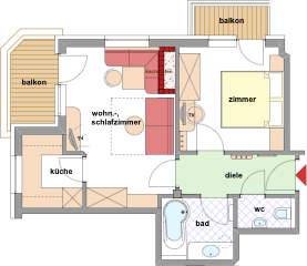 Familienappartement Melodie