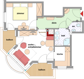 Wohnung Montanara