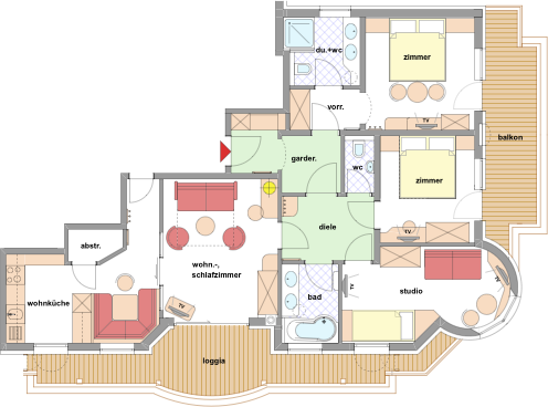 Wohnung Turmsuite de Luxe